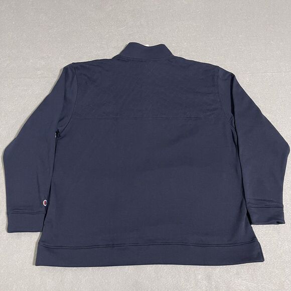 Gonzaga Bulldogs Sweatshirt Womens XL Navy Blue Half Snap Fleece Pockets Thermal - Picture 8 of 12
